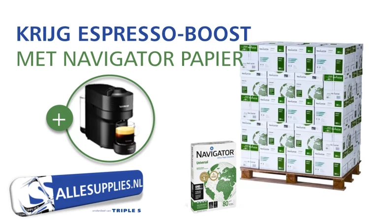 Gratis Nespresso koffiemachine bij Navigator