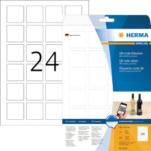 Herma QR-code etiketten voor elke printer