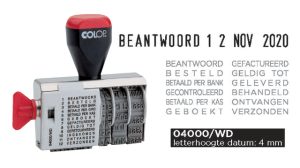 Colop woord--datumstempel 04000-WD