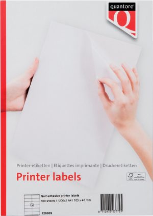Quantore etiketten voor elke printer