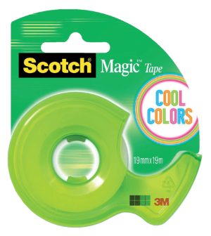 Scotch onzichtbaar plakband 810 met Colors dispenser