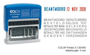Colop woord--datumstempel S120-WD