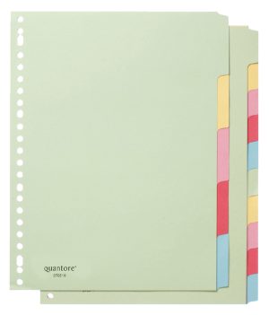 Quantore tabbladen karton gekleurd 23-gaats