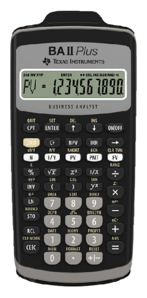 Texas Instruments rekenmachine BA II Plus