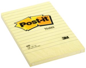Post-it Notes memoblok met lijnen-ruit